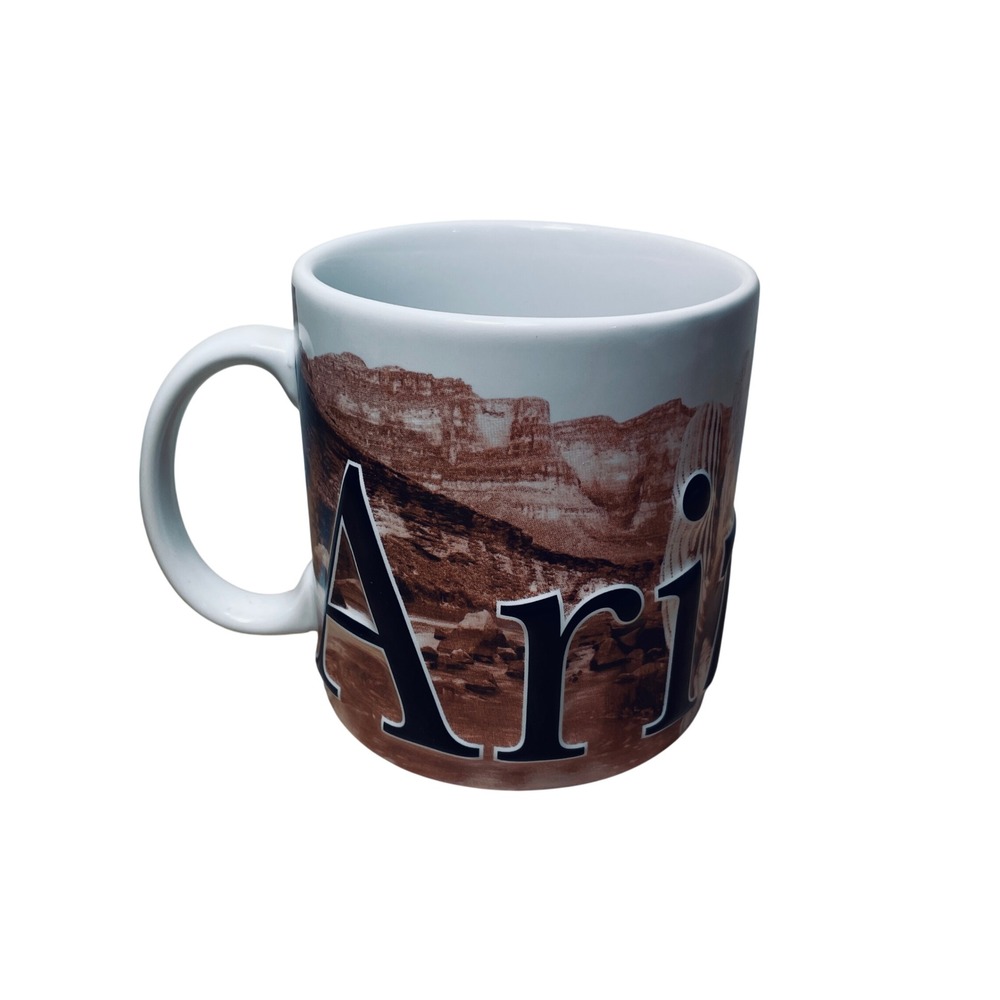 Americaware Homeware Arizona Souvenir Mug Desert Cactus Canyon Ceramic 2007